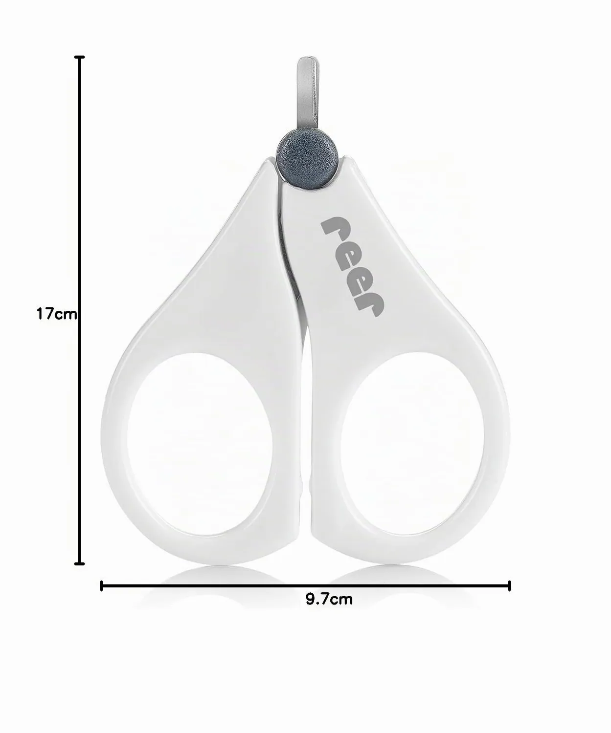 Reer BabyCare 81060 Baby-Nagelschere weiß abgerundet