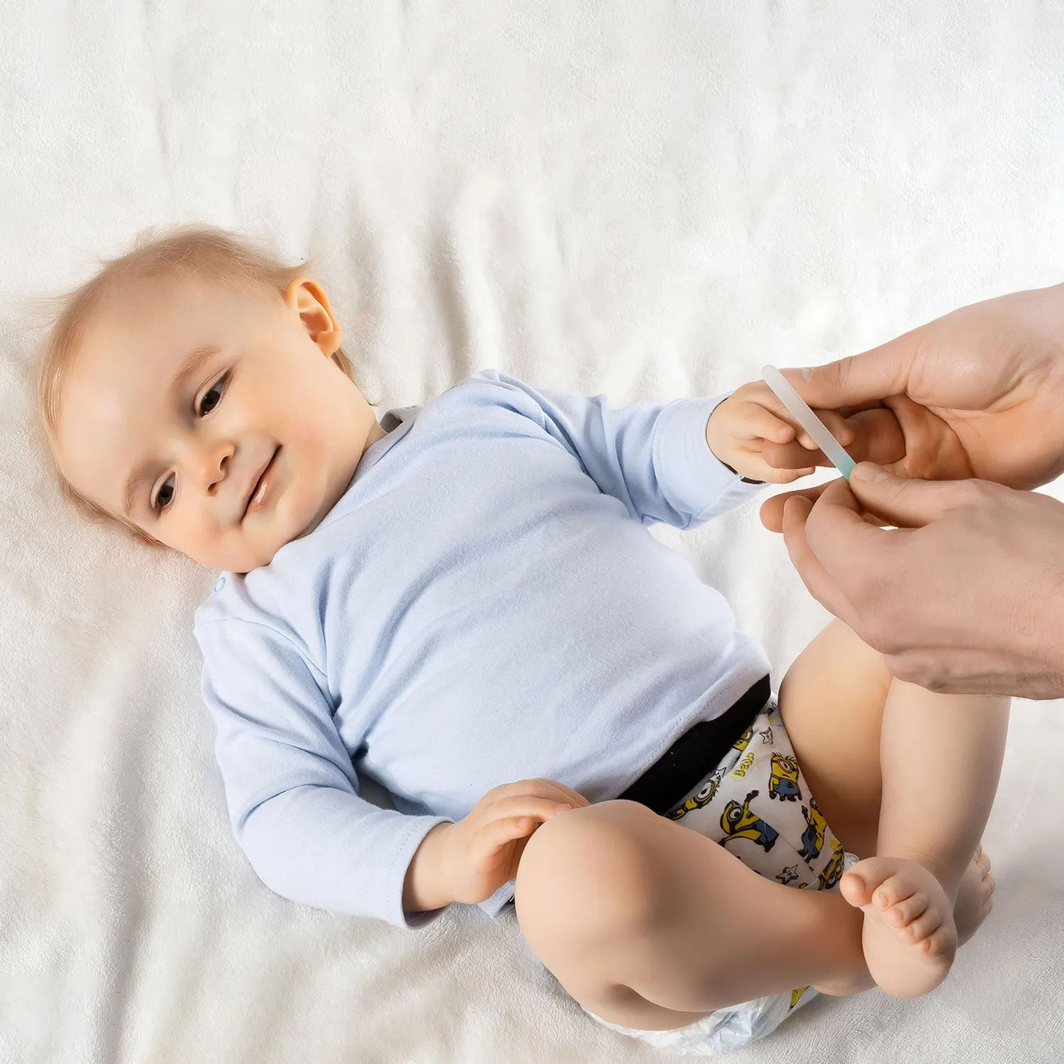 Reer PremiumCare Baby Glas-Nagelfeile weiß schonend