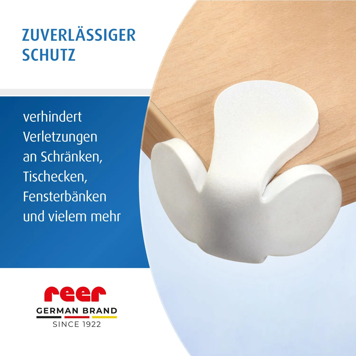 Reer Eckenschutz nachtleuchtend Kantenschutz 2 Stück weiß