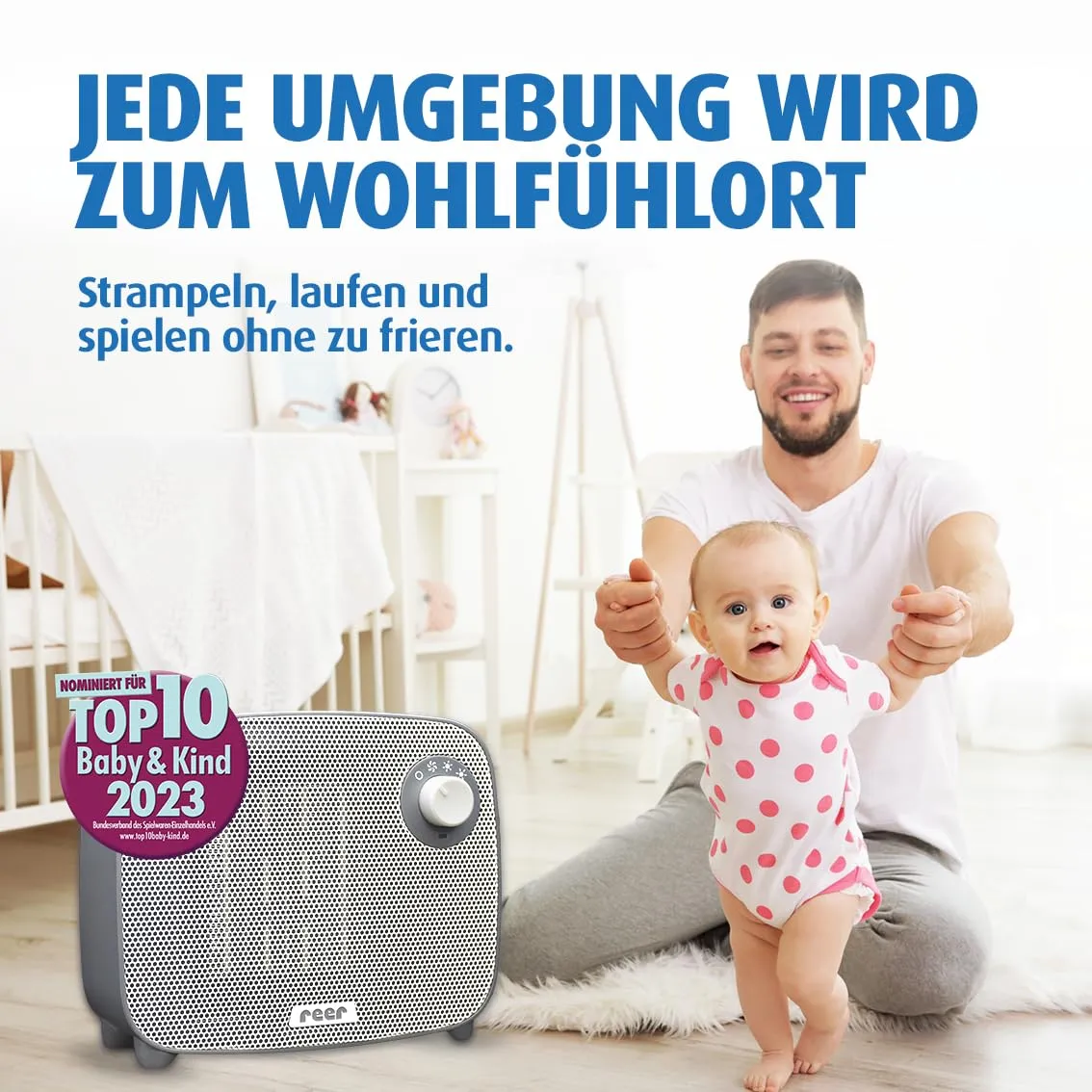 Reer FeelWell Air Heizlüfter Anthrazit 700/1500W