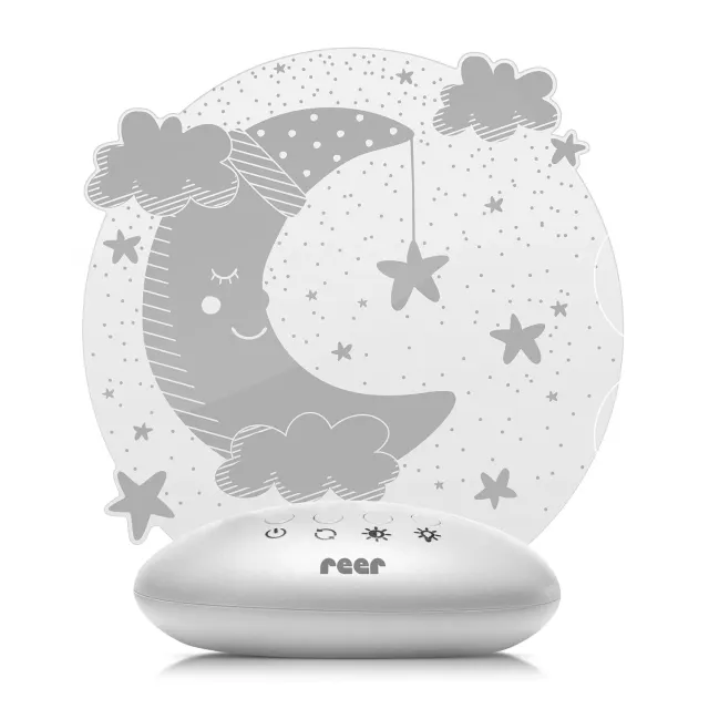 reer ColourLumy Mond Nachtlicht grau Farbwechsel Timer