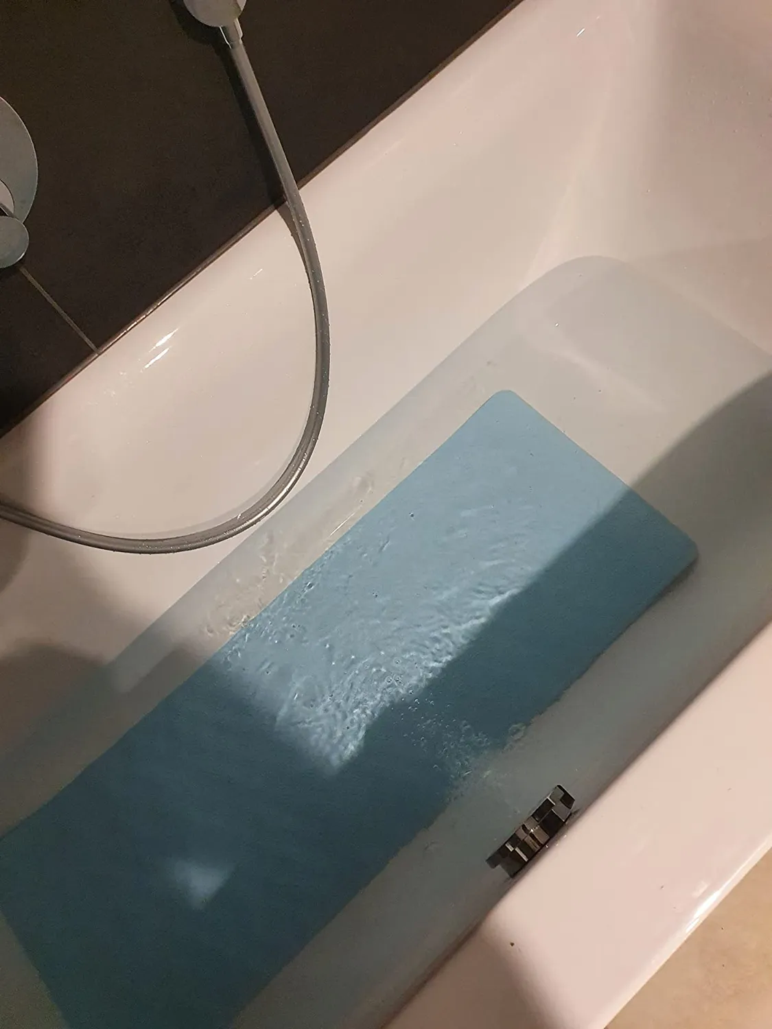 reer MyHappyBath Badewannenmatte 42x25 cm blau Wal