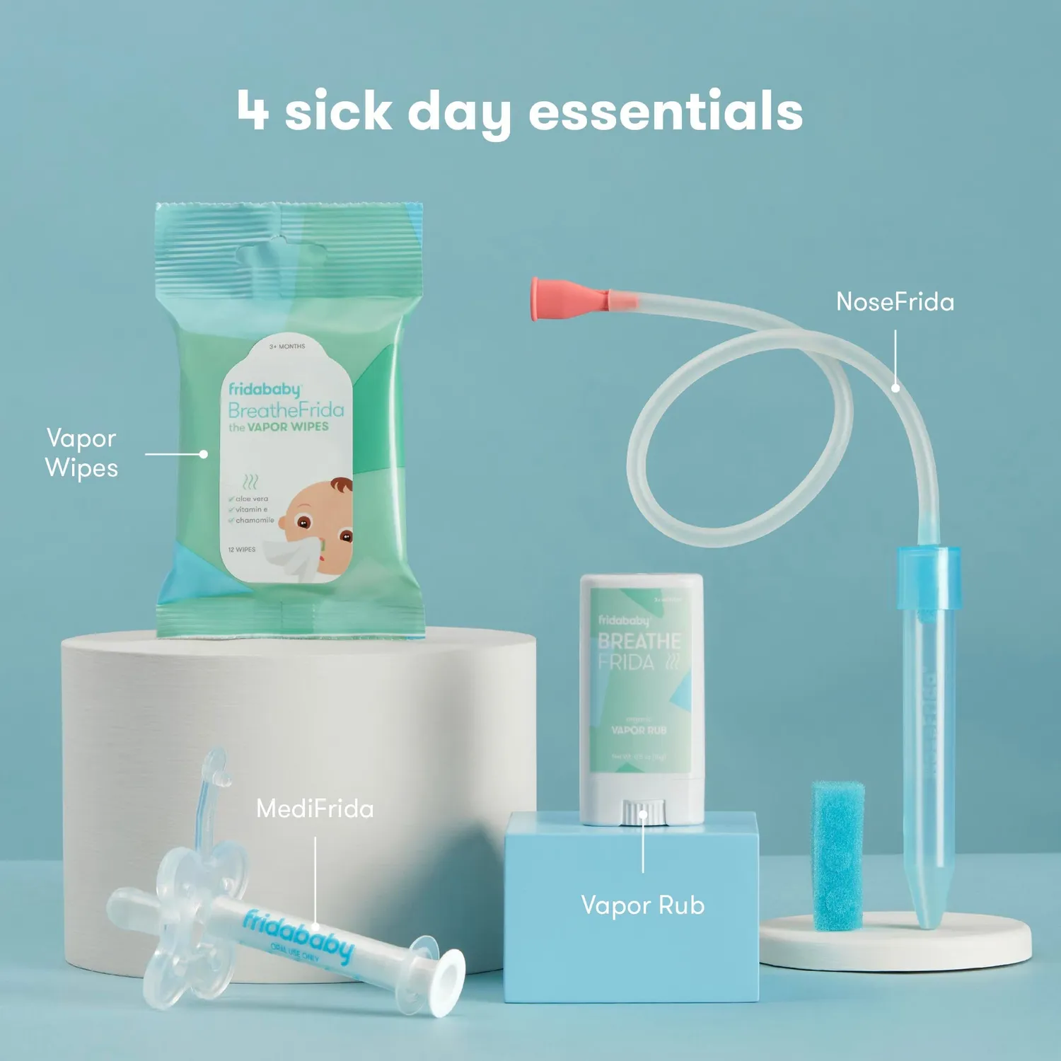 Frida Baby Sick Day Prep Kit Erkältungsset 4-tlg