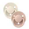 BIBS De Lux Schnuller 2er-Pack Ivory Sage rund