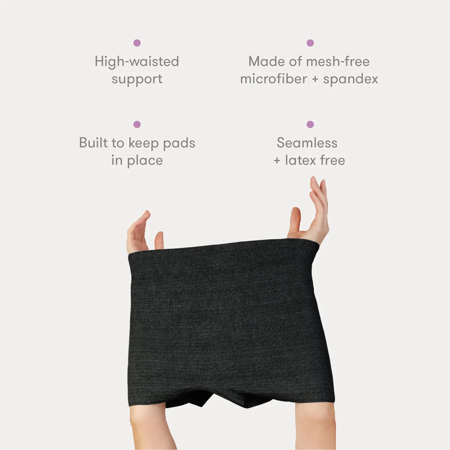 Frida Mom Wochenbett Slip Schwarz 8er Pack