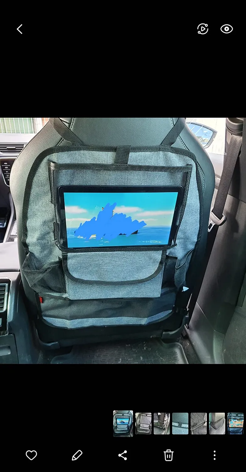 reer TravelKid Entertain Autositz-Organizer Grau Tablet-Fach