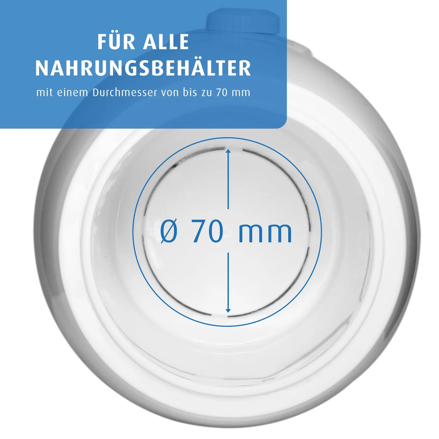 reer Simply Hot Flaschenwärmer Weiß Grau Wasserbad
