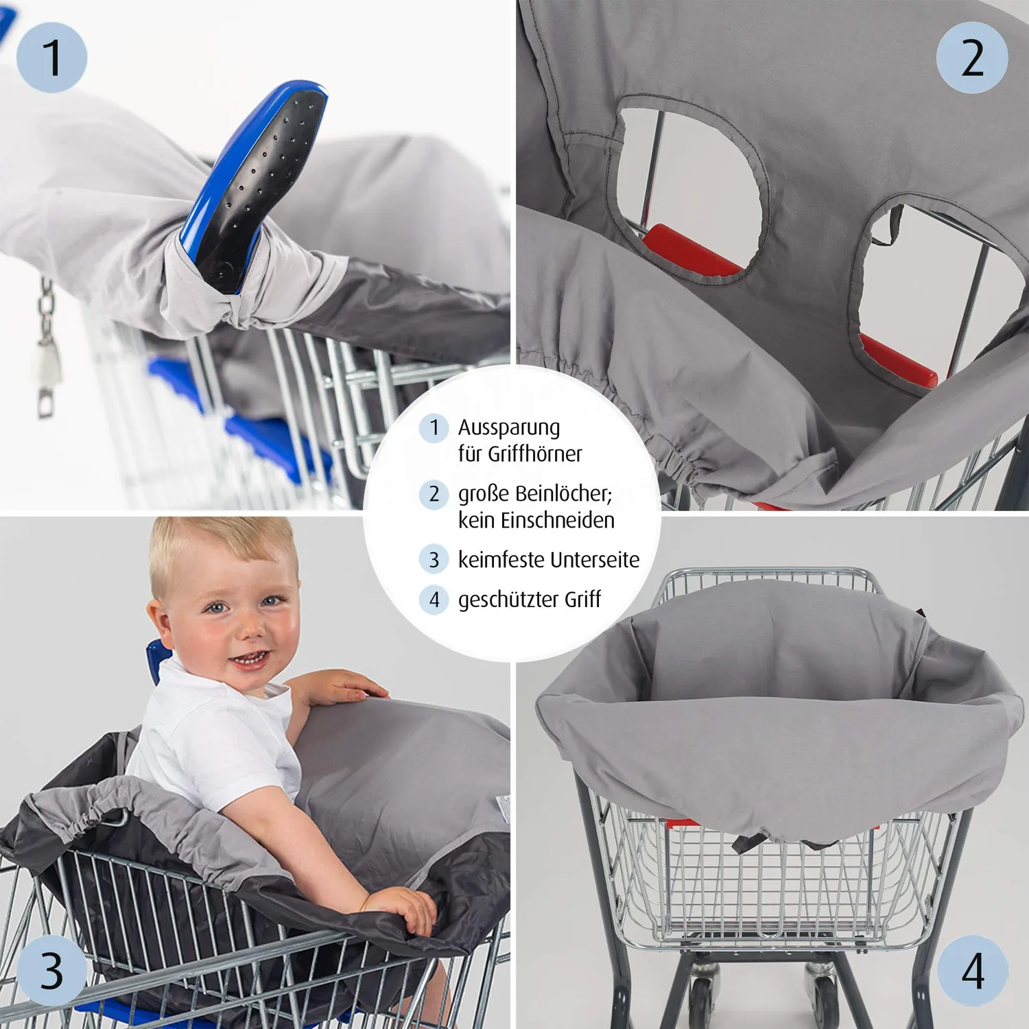 reer HygieneCover 85031 Schutzbezug Grau Waschbar