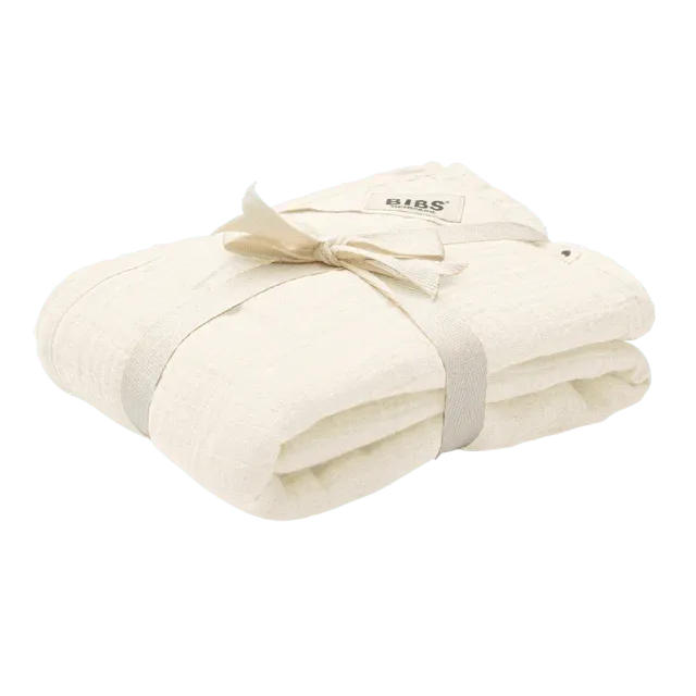 BIBS Musselin Mulltuch 120x120 cm Ivory Bio-Baumwolle