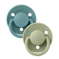 BIBS De Lux Schnuller 2er-Pack Ivory Sage rund