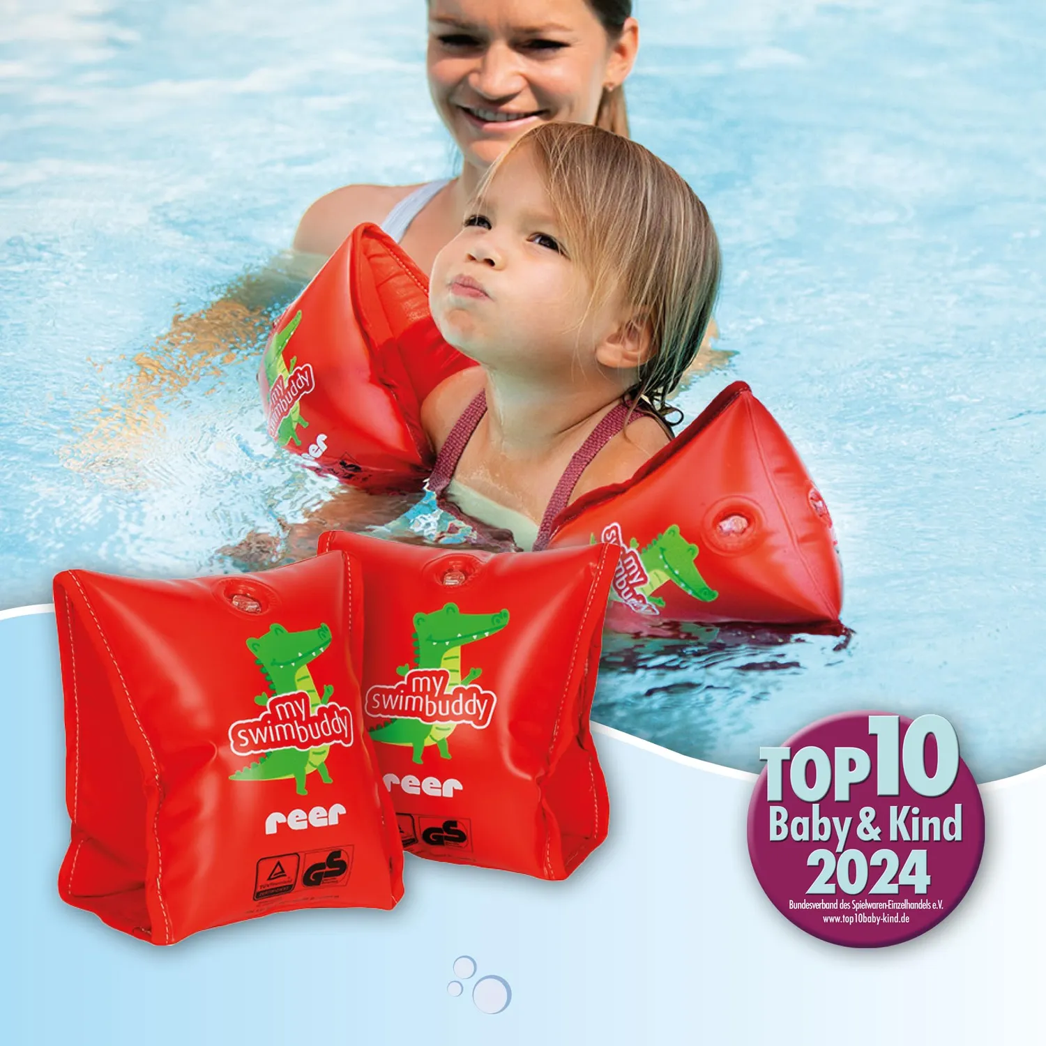 Reer MySwimBuddy Schwimmflügel Rot 11-30 kg weich