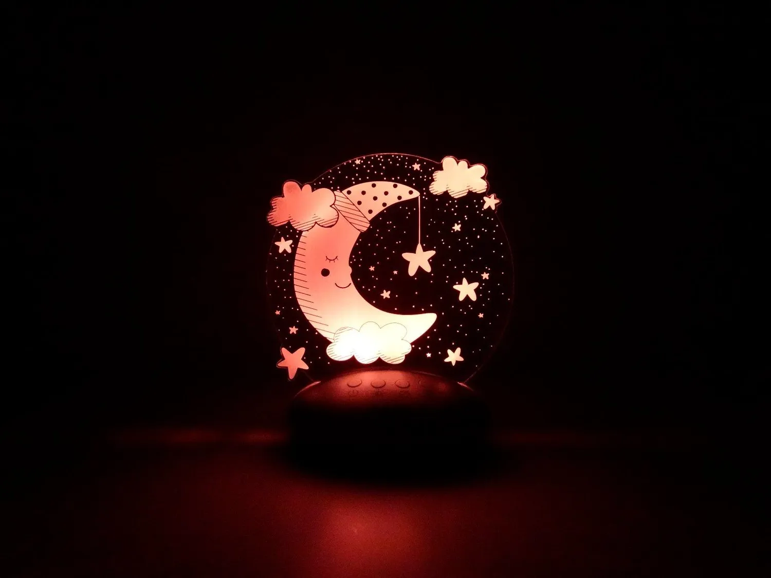 reer ColourLumy Mond Nachtlicht grau Farbwechsel Timer