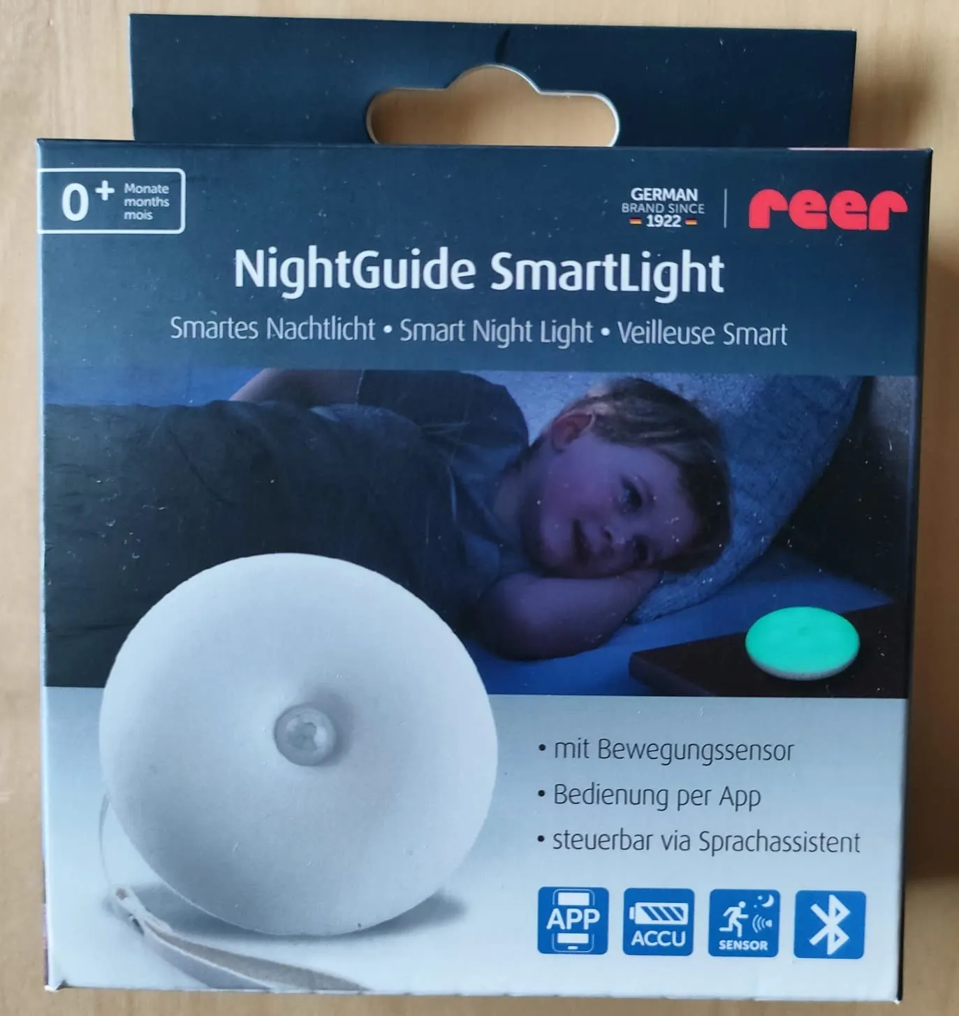 Reer NightGuide SmartLight Nachtlicht Bluetooth weiß Timer