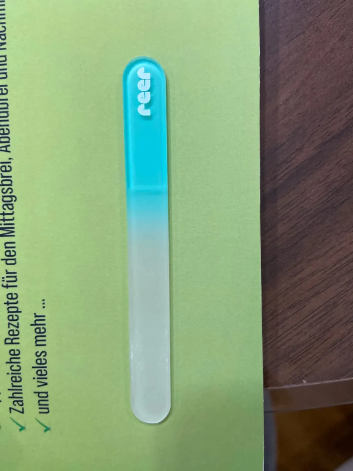 Reer PremiumCare Baby Glas-Nagelfeile weiß schonend
