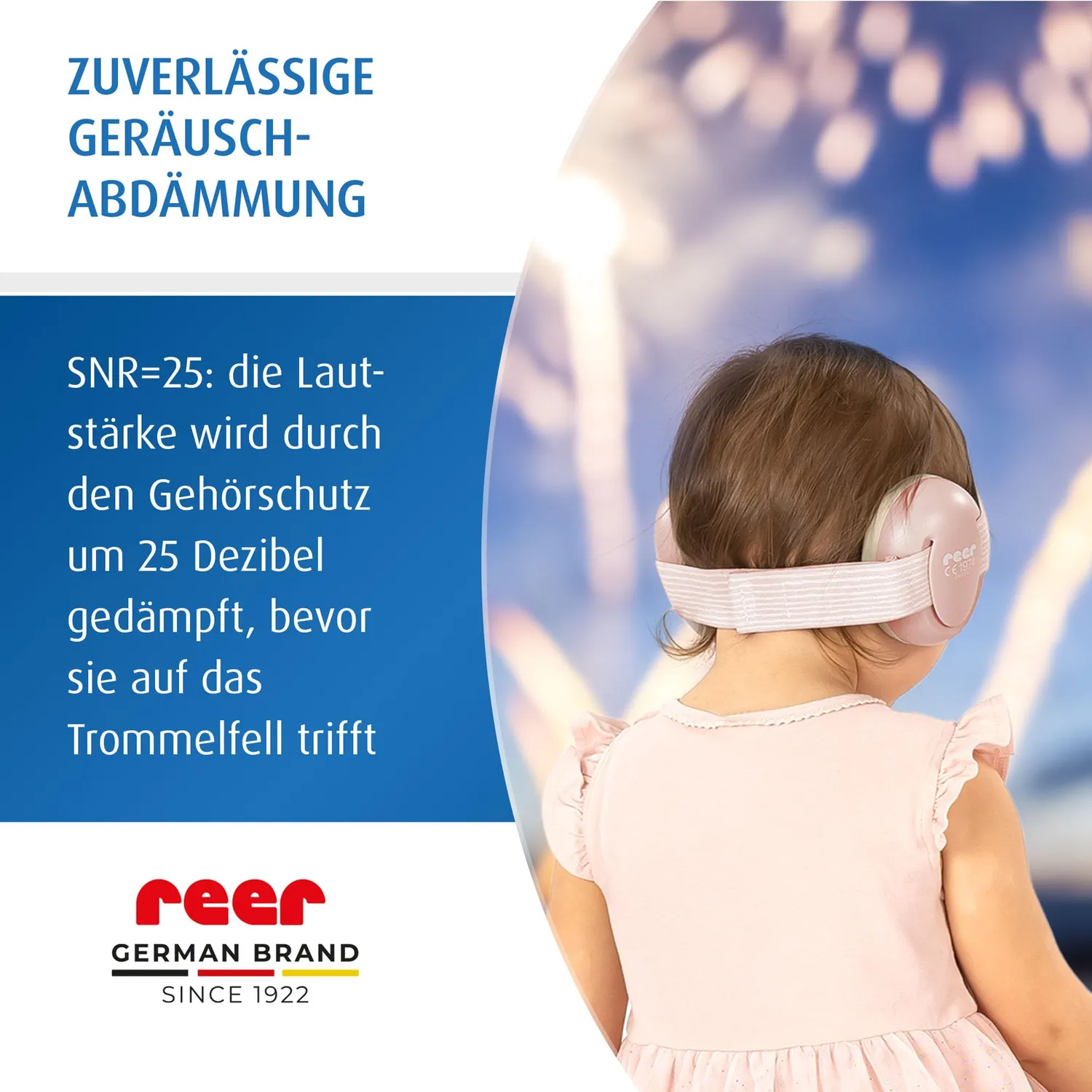 Reer SilentGuard Baby Gehörschutz rosa SNR 25