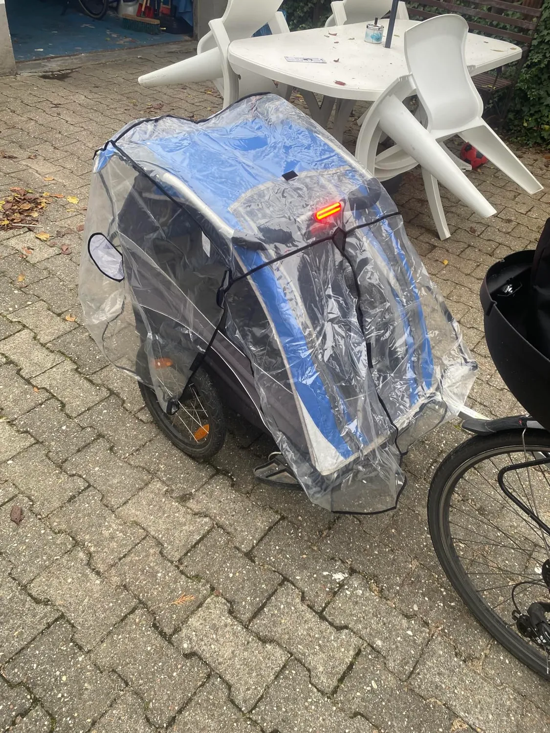 Reer RainCover Twin Regenschutz Zwillingswagen PVC-frei