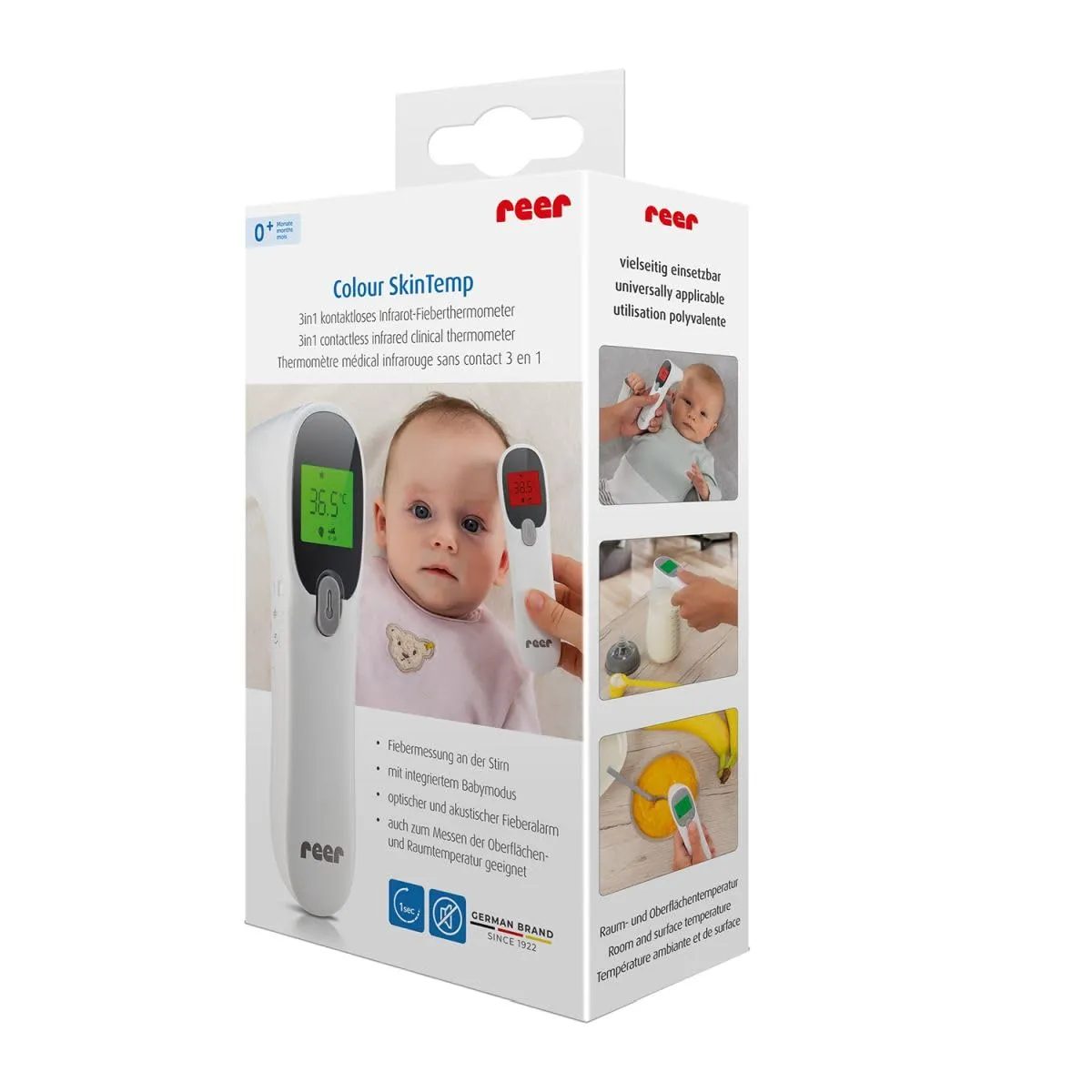 reer Colour SkinTemp Stirnthermometer 3in1