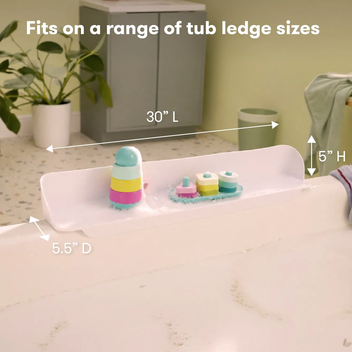 Frida Baby Splash Shelf Badewannenschutz Weiß Silikon