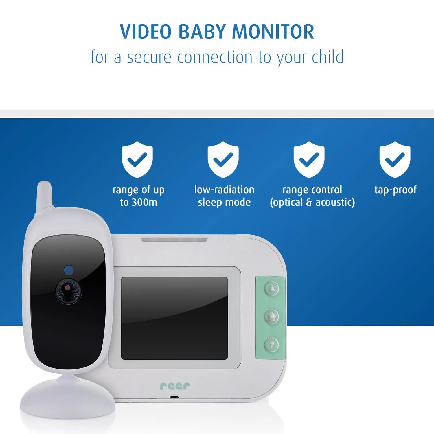 Reer BabyCam S Video-Babyphone 300m Nachtsicht Eco-Modus