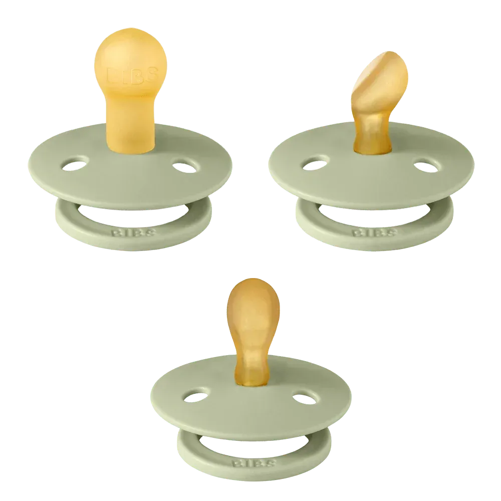 BIBS Try-It Collection Schnuller 3er Sage Latex-Set