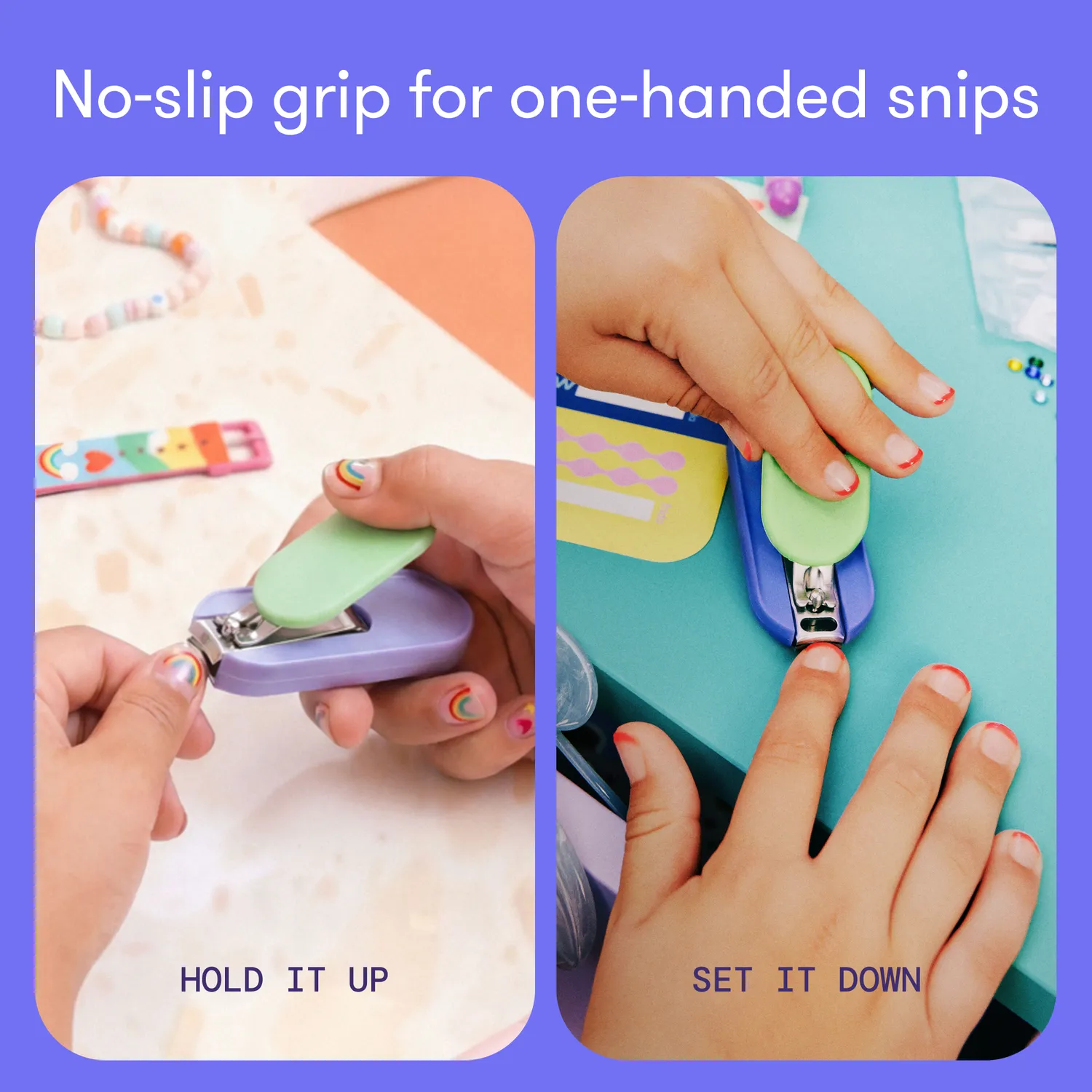 NoseFrida Frida Kids 2-in-1 Nail Clipper Nagelknipser Blau-Grün sicher