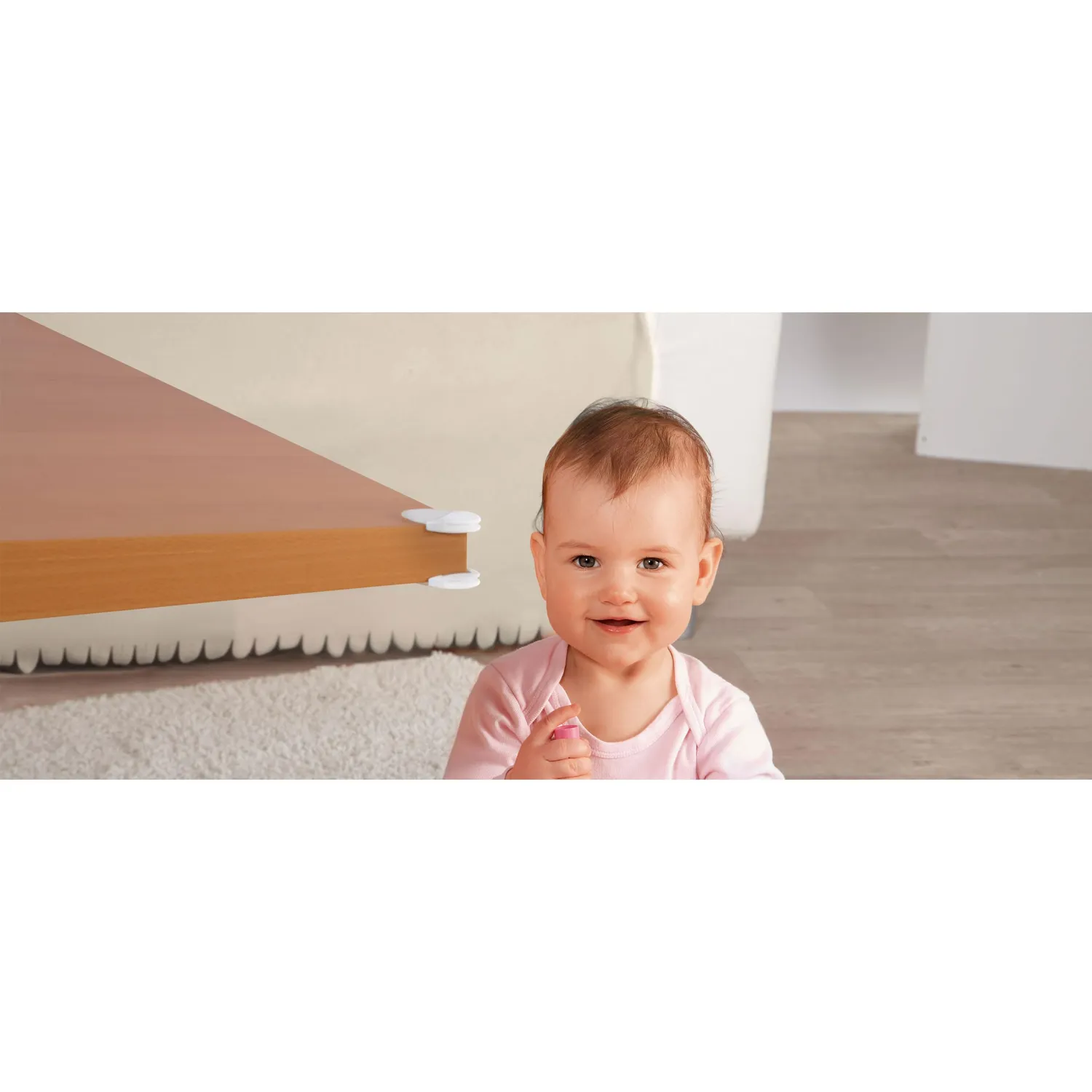 Reer 82010 Ecken-Schutz Baby weiß-transparent 4 Stück