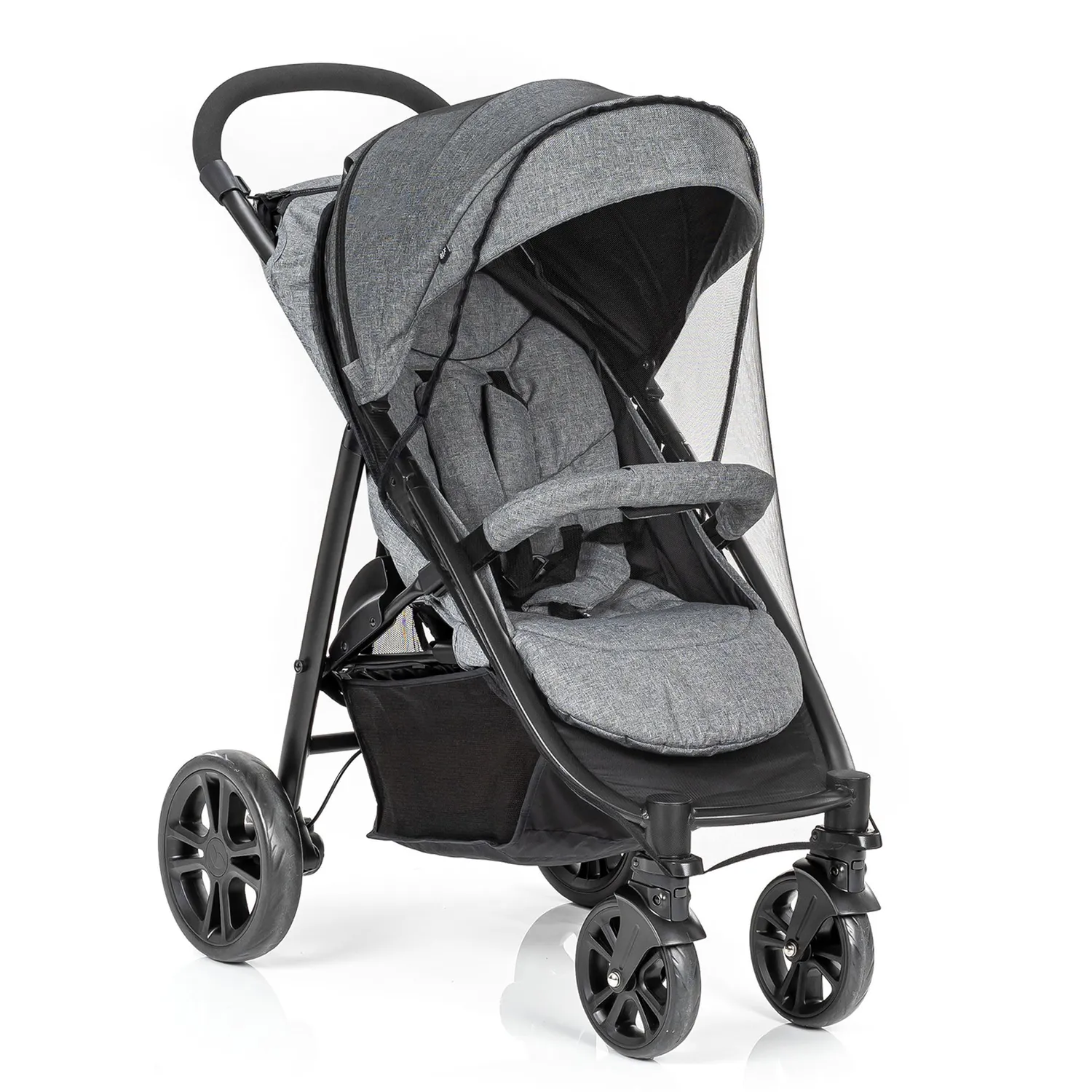 Reer Insektenschutz Kinderwagen 87021 Schwarz XL