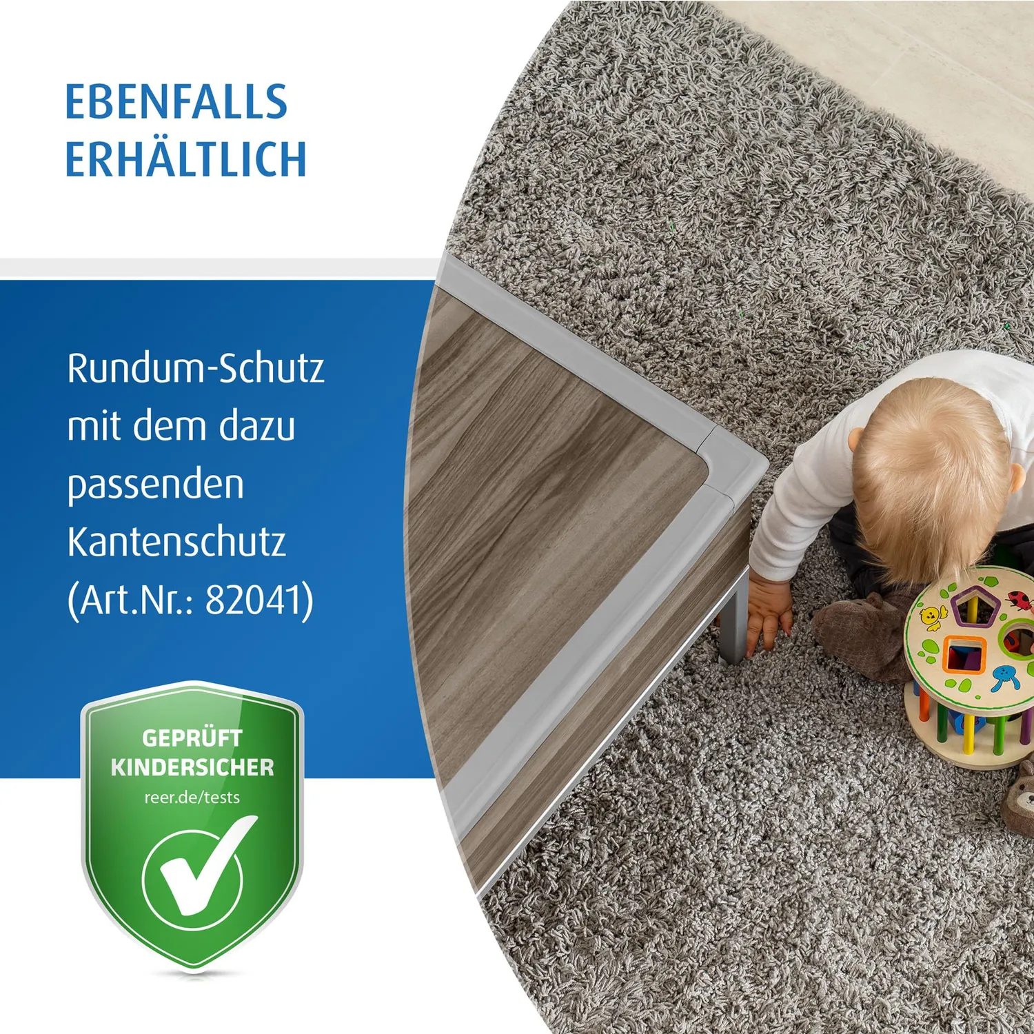Reer Soft Eckenschutz grau bissfest 4 Stück