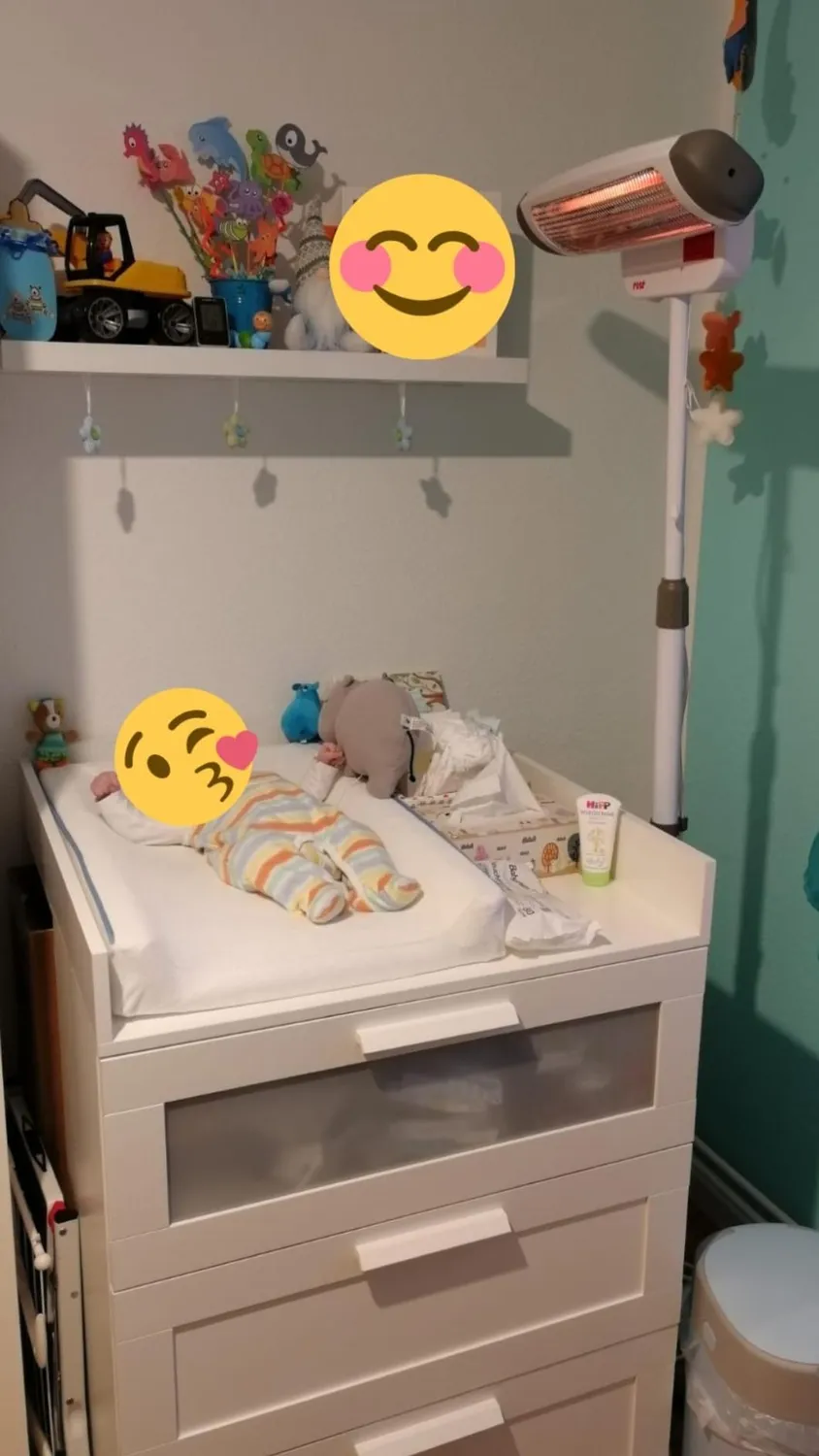 Reer FeelWell Wickeltischstrahler 2in1 weiß Stand/Wand