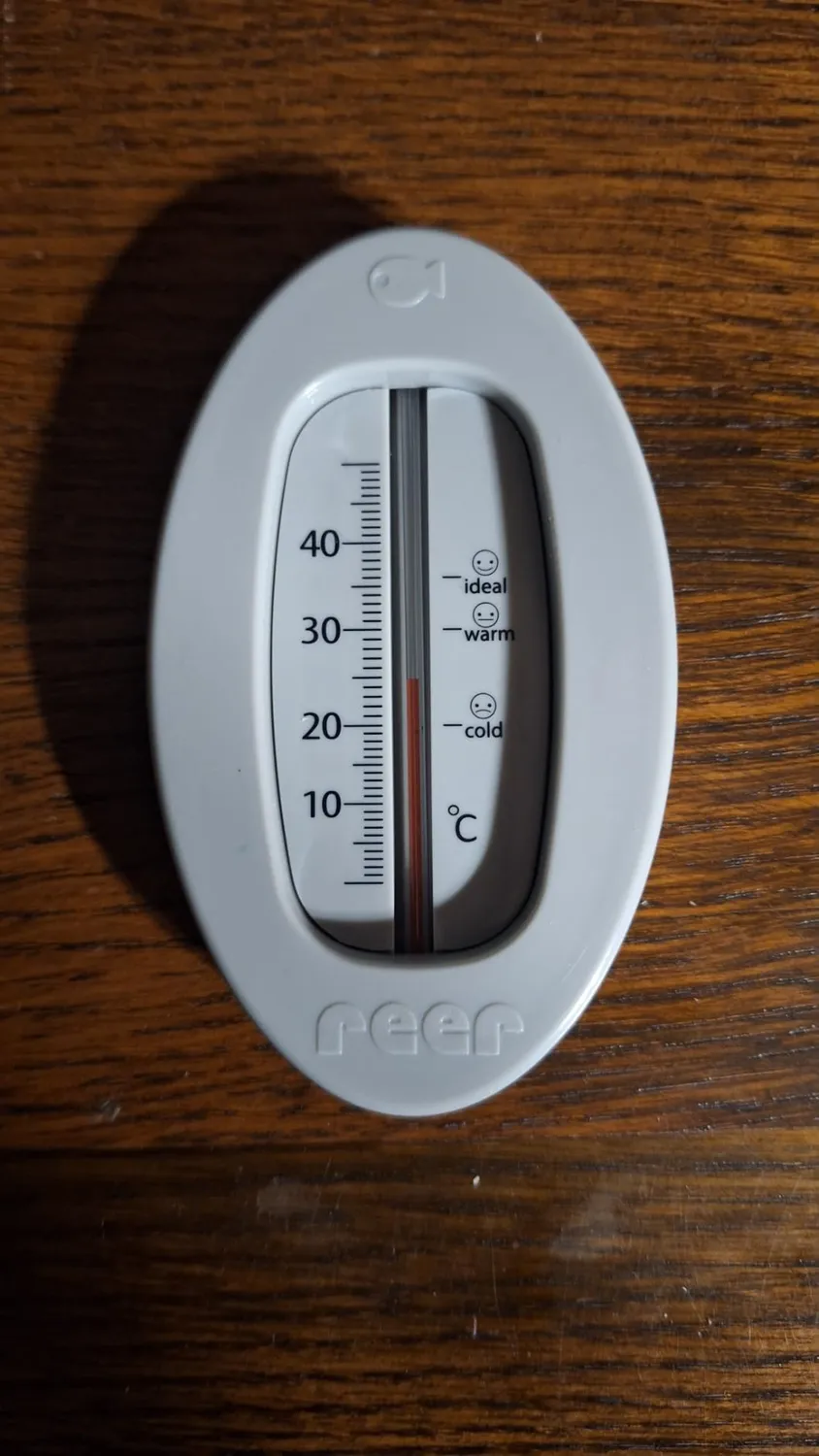 Reer Baby-Thermometer Badethermometer grau bruchsicher