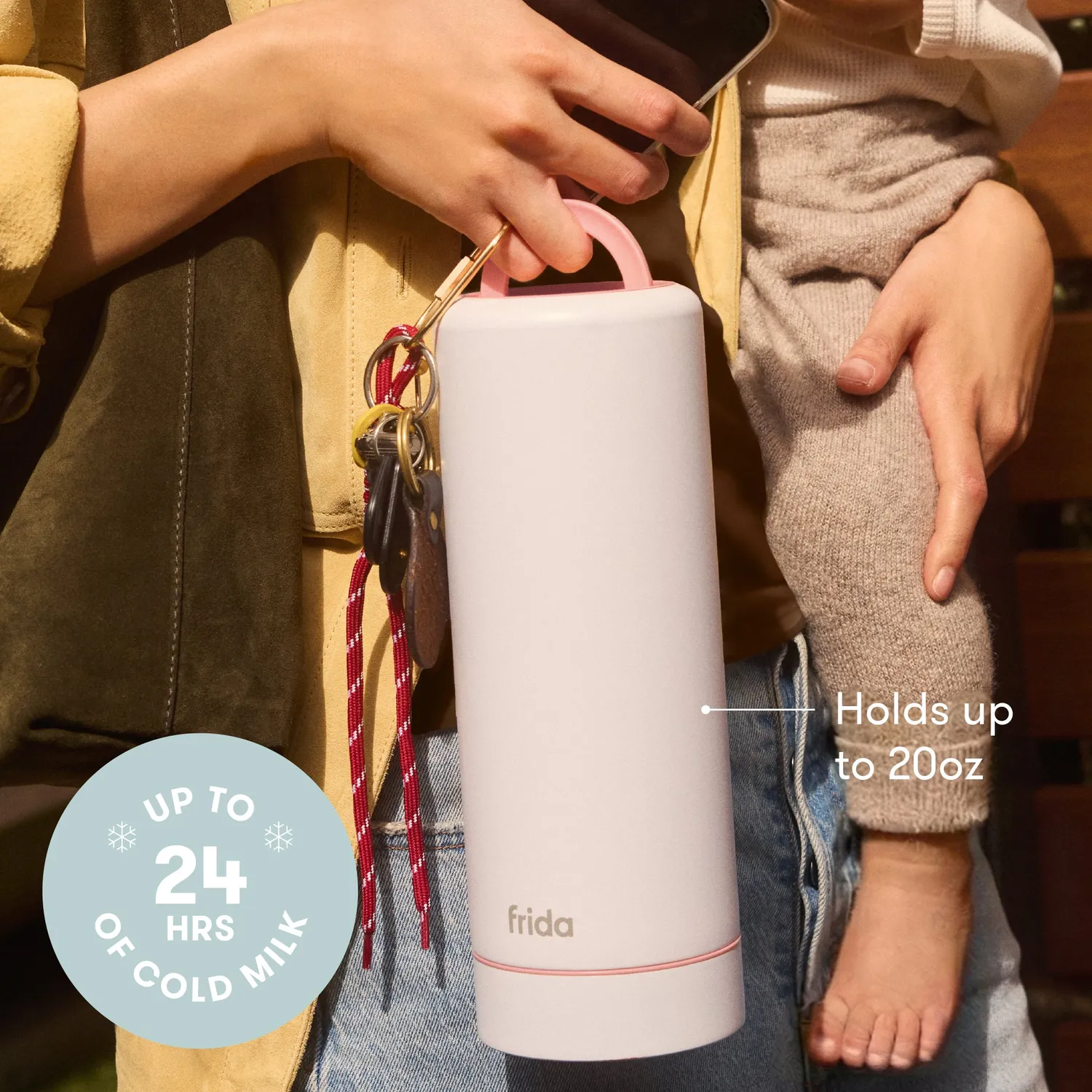 Frida Mom Flow+Go Muttermilch-Kühler tragbar isoliert
