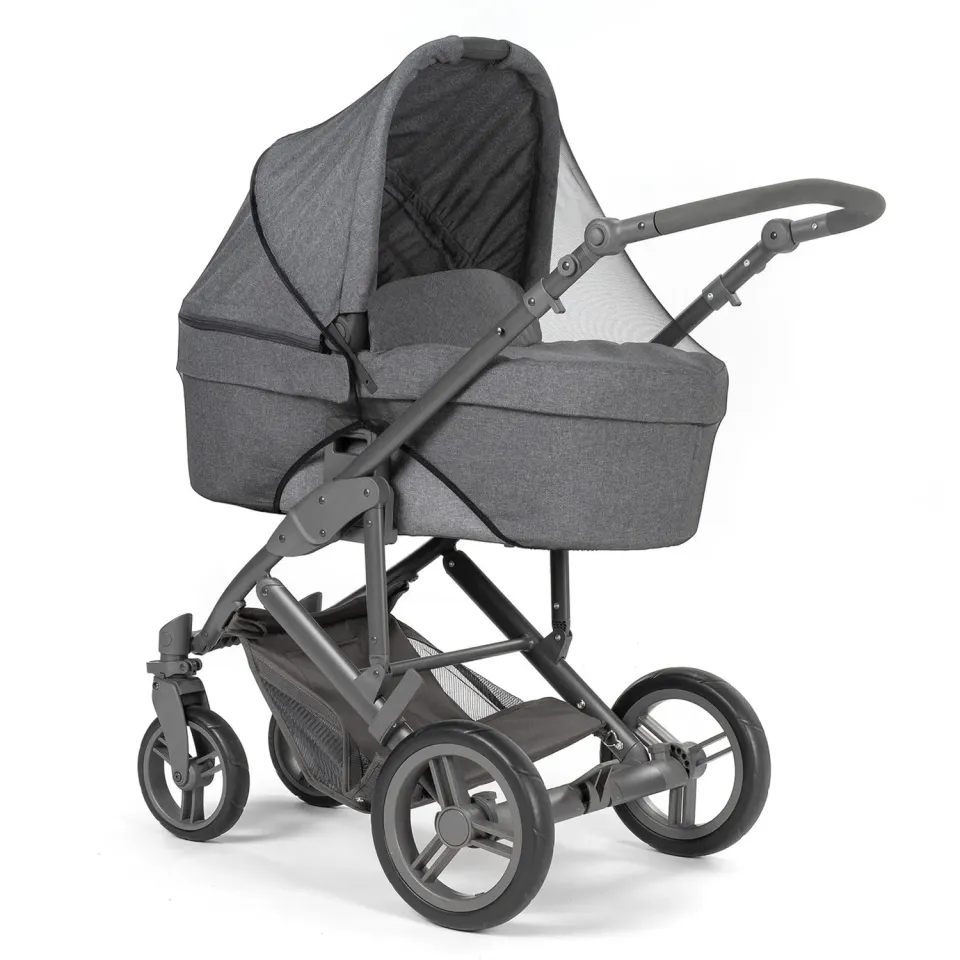 Reer Insektenschutz Kinderwagen 87021 Schwarz XL