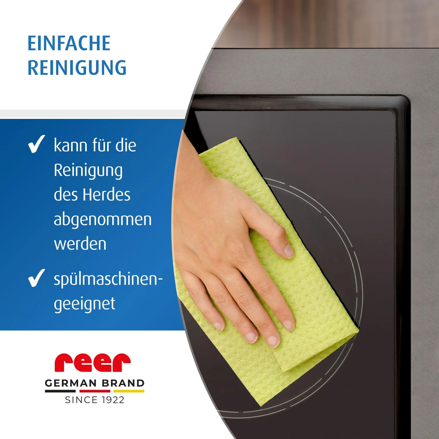 Reer Classic Herdschutzgitter Edelstahl 65 cm spülmaschinenfest