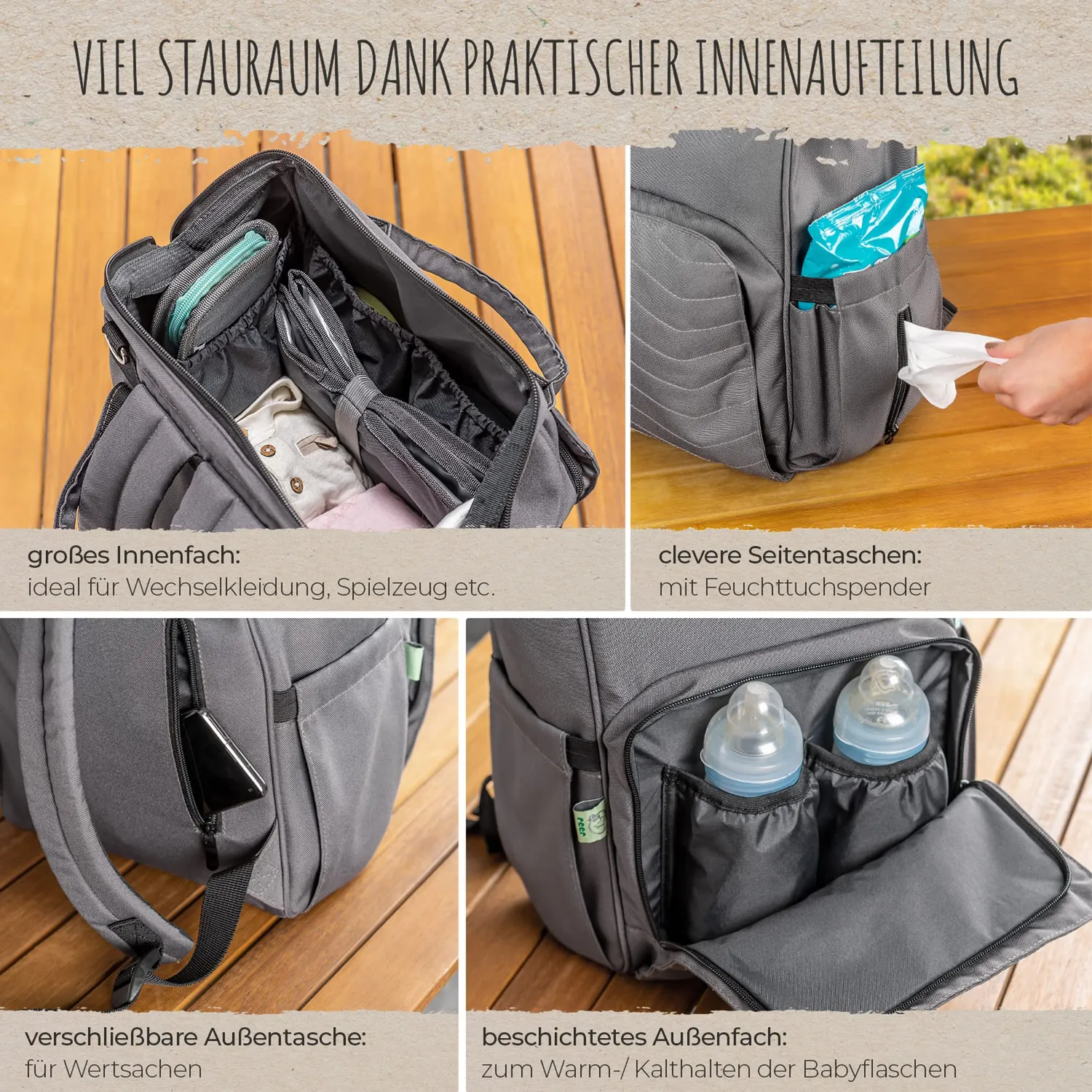 reer Growing Wickelrucksack PET recycelt