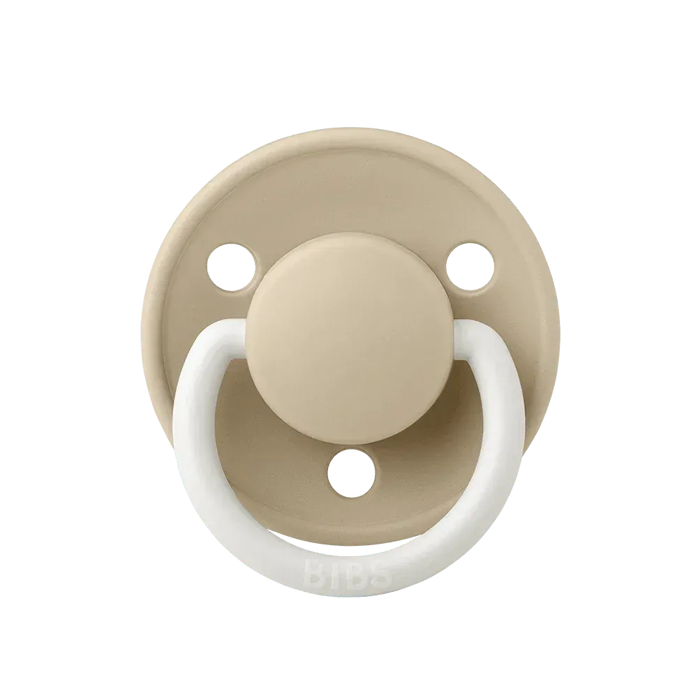 BIBS De Lux GLOW Schnuller Vanilla nachtleuchtend