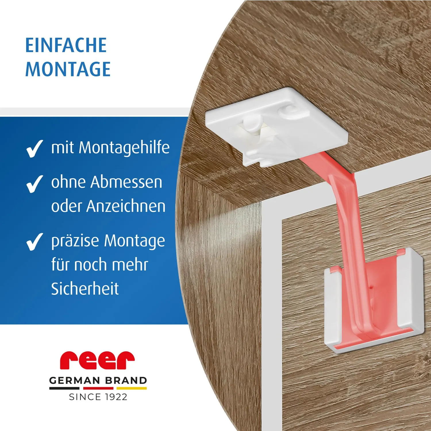 Reer Schrank- und Schubladensicherung innen weiß 8 Stück Klemmschutz