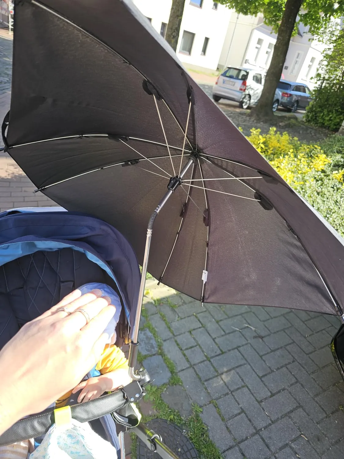 Reer ShineSafe Sonnenschirm Kinderwagen mint UPF 50+