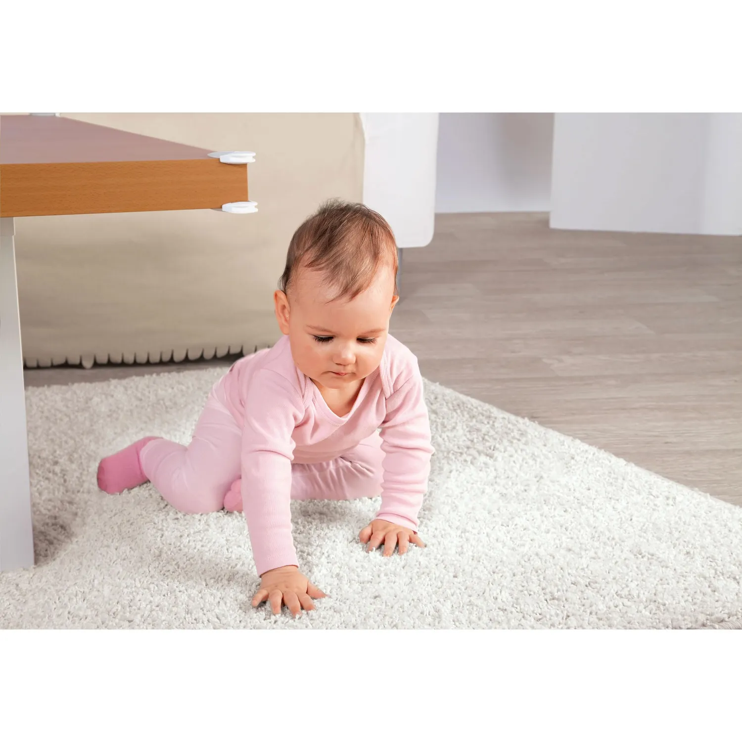 Reer 82010 Ecken-Schutz Baby weiß-transparent 4 Stück