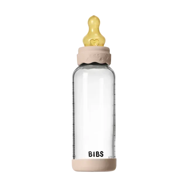 BIBS Boheme Baby Glasflasche 240 ml Blush Latex