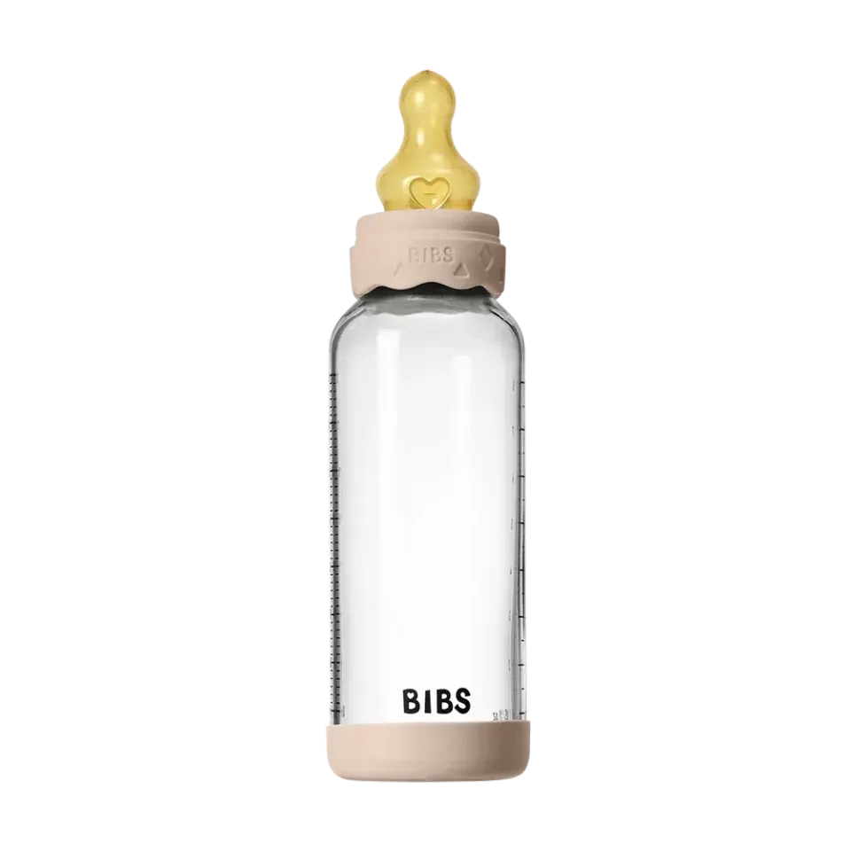 BIBS Boheme Baby Glasflasche 240 ml Blush Latex