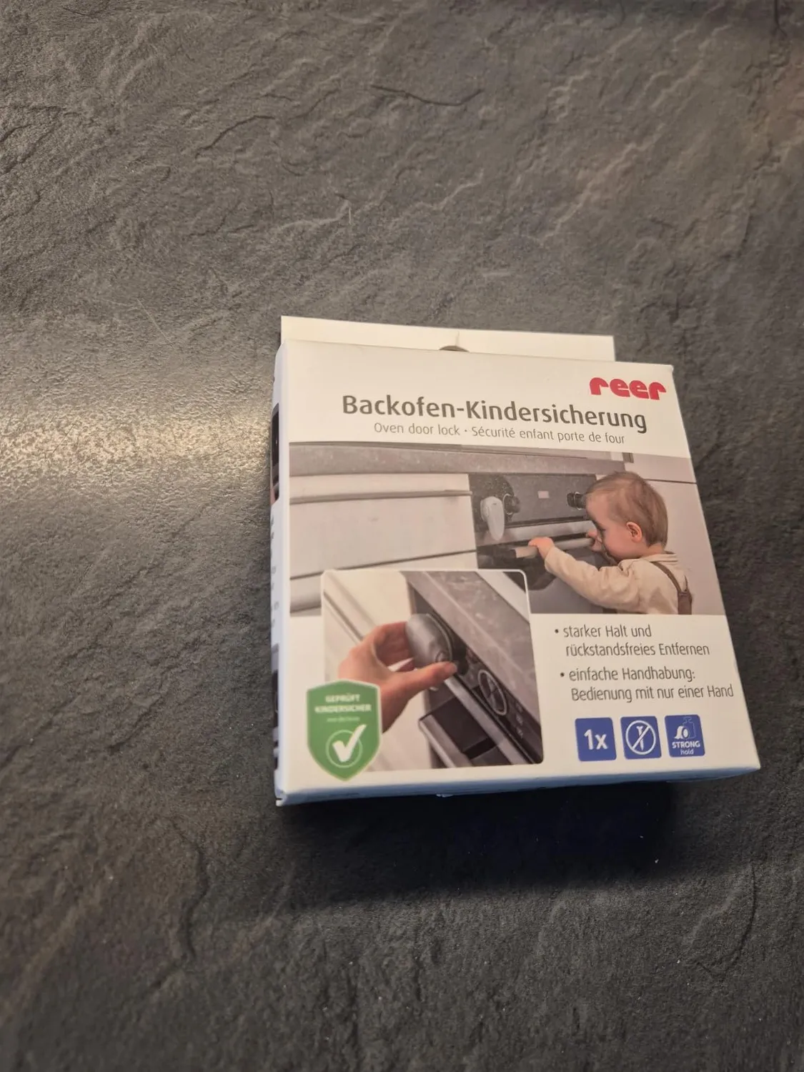 reer Backofen Kindersicherung grau hitzebeständig 1 Stück