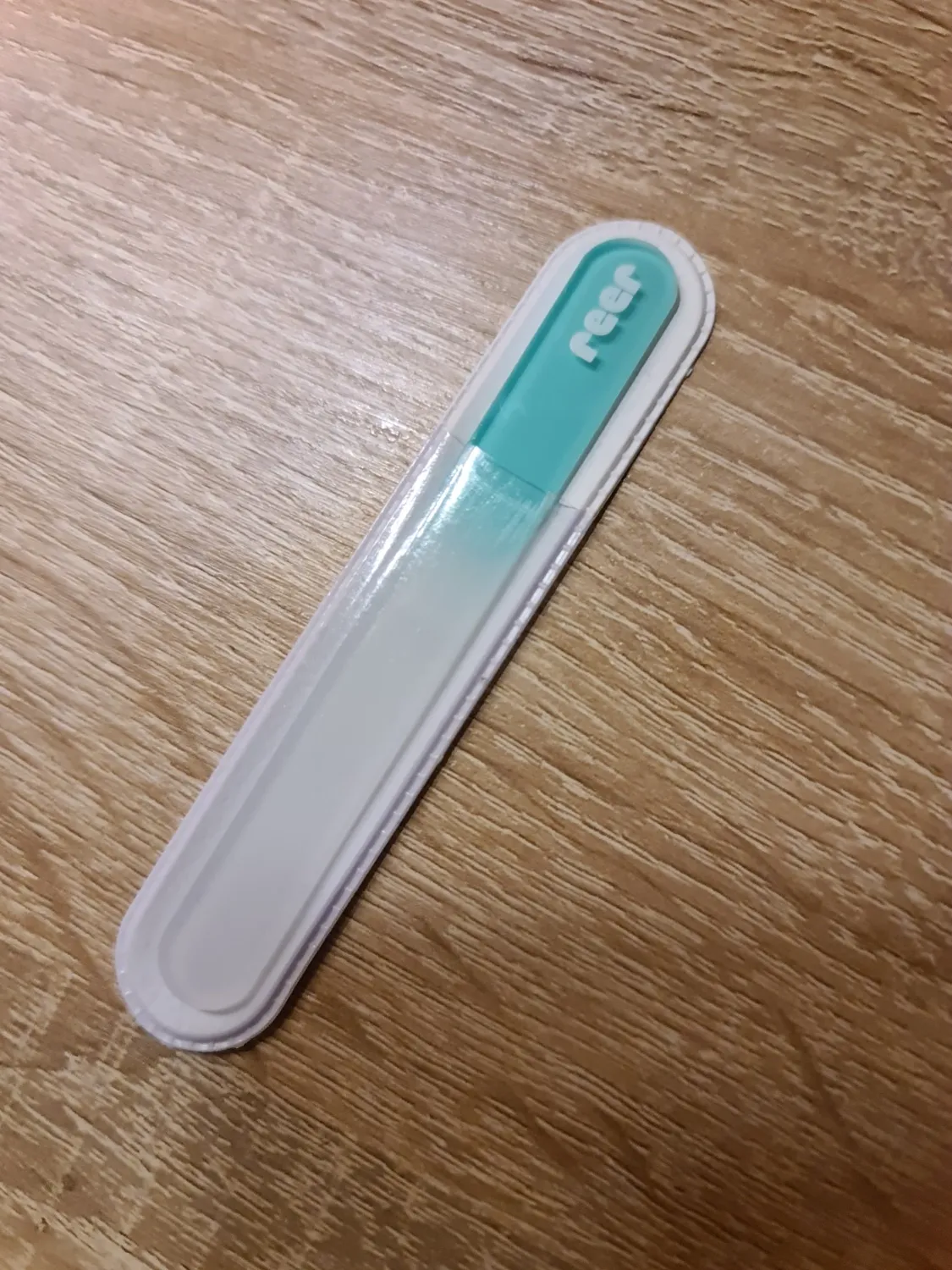 Reer PremiumCare Baby Glas-Nagelfeile weiß schonend