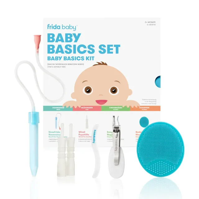 Frida Baby Basics Kit Pflegeset 4-teilig ab Geburt Schnupfenhilfe