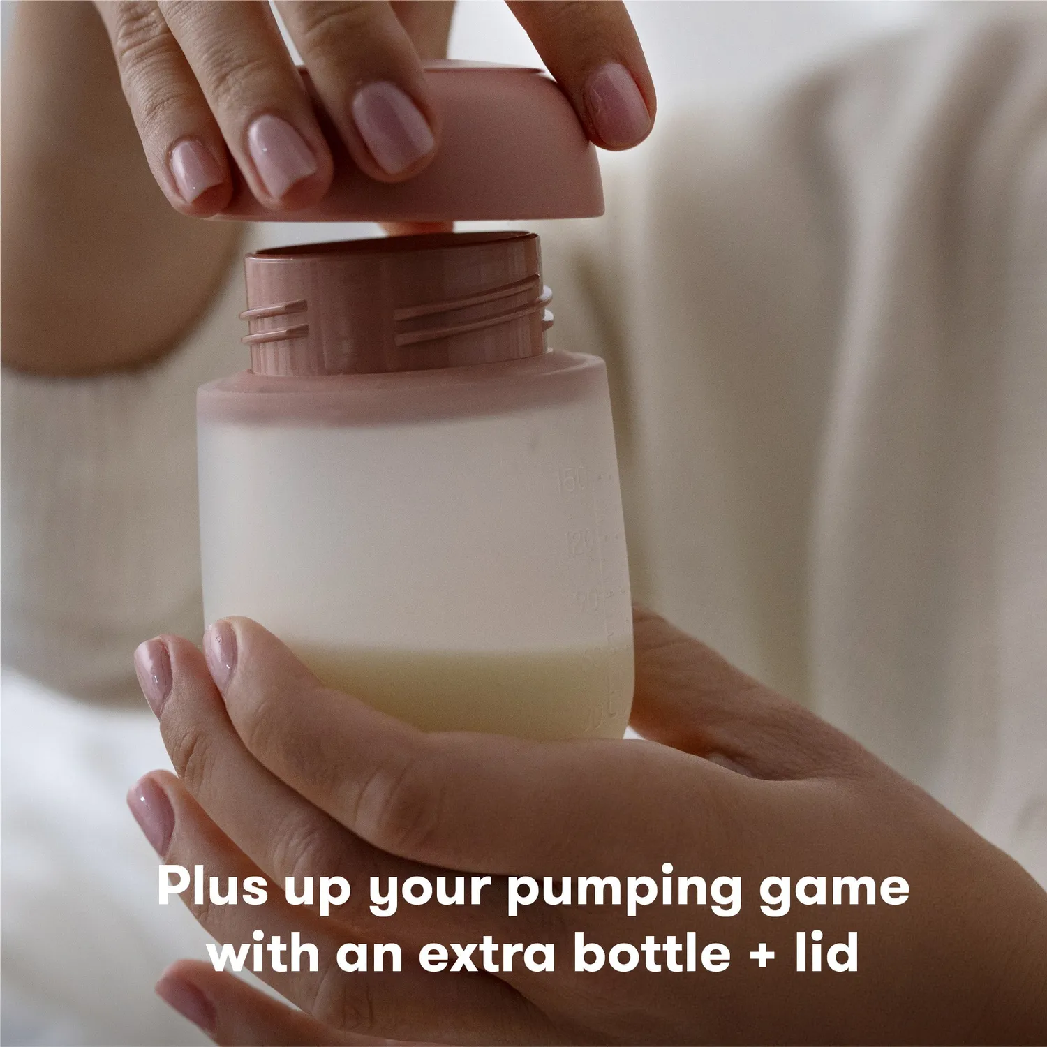 Frida Mom 2-in-1 Manual Breast Pump Flasche 150 ml Silikon