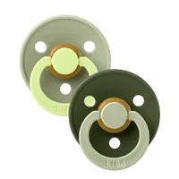BIBS Colour Schnuller 2er-Pack Sage/Hunter Green Latex