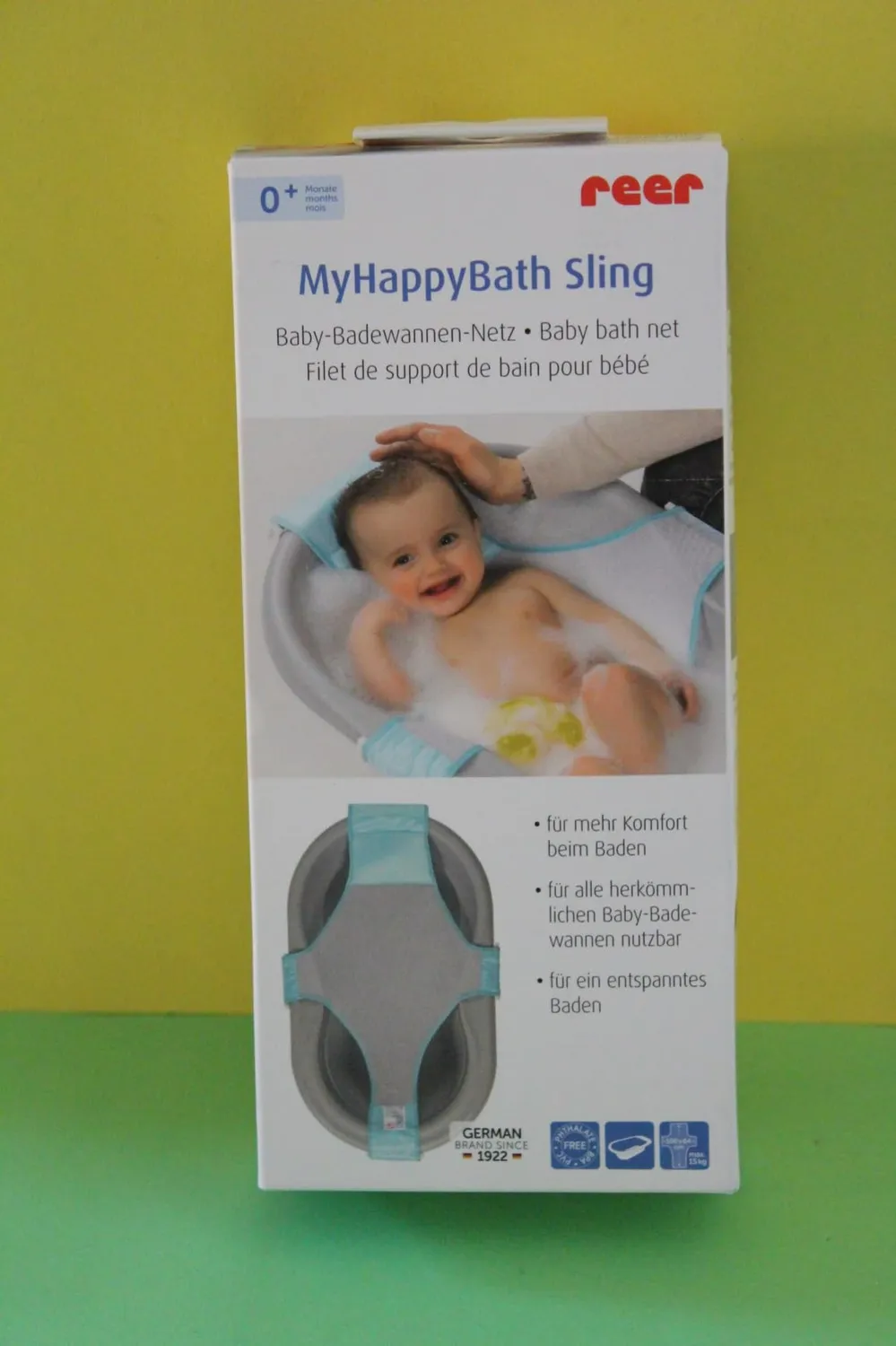 Reer MyHappyBath Sling Badewannen-Netz Blau 100x64 cm