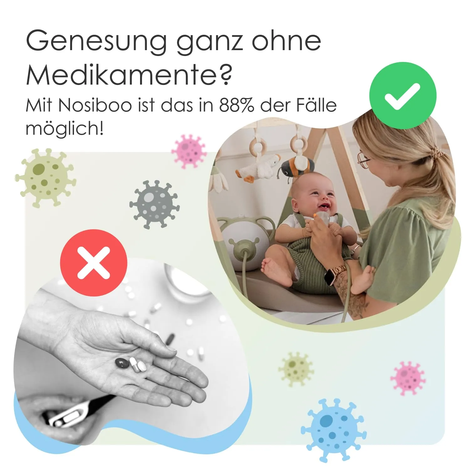Nosiboo Pro Nasensauger elektrisch rosa Baby