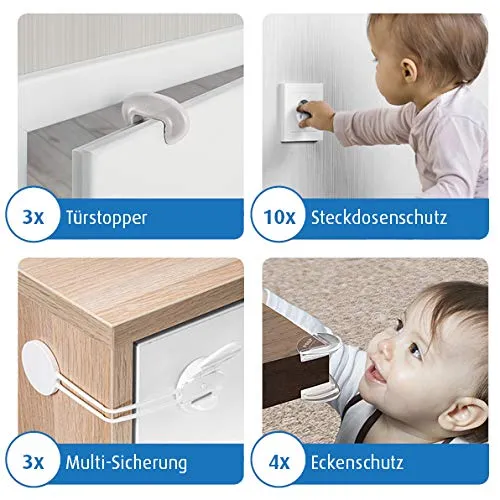 Reer Sicherheits-Set 77020 Kindersicherung 21-teilig weiß
