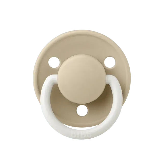 BIBS De Lux GLOW Schnuller Vanilla nachtleuchtend