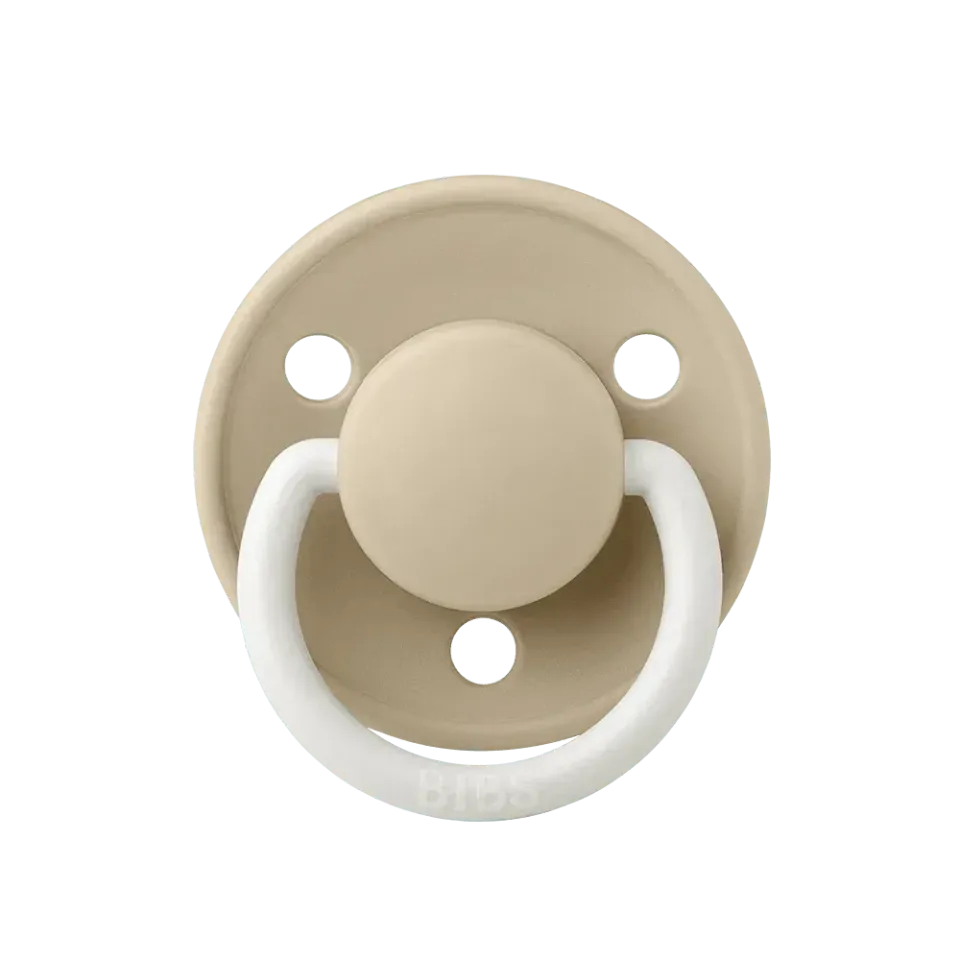 BIBS De Lux GLOW Schnuller Vanilla nachtleuchtend